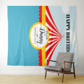 Tenture Fond de décor pour anniversaire de CIRQUE fête for (En situation (horizontale))