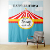 Tenture Fond de décor pour anniversaire de CIRQUE fête for (En situation)