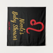 Tenture Fond de décor pour anniversaire du signe astrologi (Devant (Horizontal))