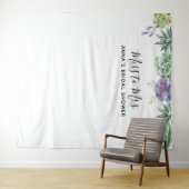 Tenture Fond de décor pour Baby Shower de mariage aux succ (En situation (horizontale))