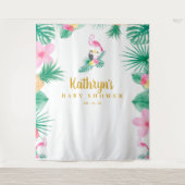 Tenture Fond de décor pour Baby Shower Tropical, Accessoir (Devant)