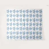 Tenture Fond de décor pour Bar Mitzvah avec bannière à rép (Devant (Horizontal))