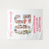 Tenture Fond de décor pour collage photo rose pour fête d' (Devant (Horizontal))