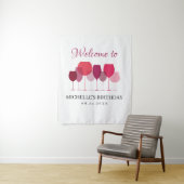 Tenture Fond de décor pour dégustation de vin (En situation)