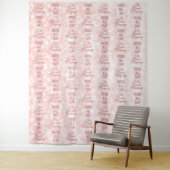 Tenture Fond de décor pour événement à répétition Rosé All (En situation)