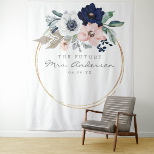 Tenture Fond de décor pour future Mme pour Baby Shower Nav