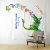Tenture Fond de décor pour l'anniversaire des Gentle Drago (En situation (horizontale))