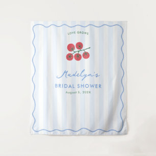 Tenture Fond de décor pour mariage avec vigne de tomate mo