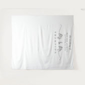 Tenture Fond de décor pour mariage gay avec écriture Mr et (Devant (Horizontal))