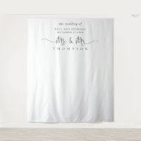 Fond de décor pour mariage gay avec texte Mr et Mr
