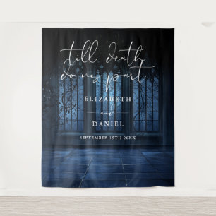 Tenture Fond de décor pour mariage gothique jusqu'à la mor