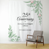 Tenture Fond de décor pour photo de 25e anniversaire en bl (En situation)