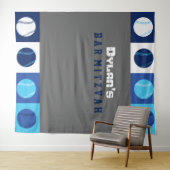 Tenture Fond de décor pour photo de Bar Mitzvah COOL BASEB (En situation (horizontale))