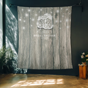 Tenture Fond de décor pour photo de douche de mariée avec
