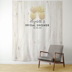 Tenture Fond de décor pour photo de douche de mariée Coupl