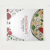 Tenture Fond de décor pour photo de fête d'anniversaire Pi (Devant (Horizontal))