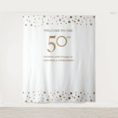 Tenture Fond de décor pour photo de mariage 50e anniversai (Devant)
