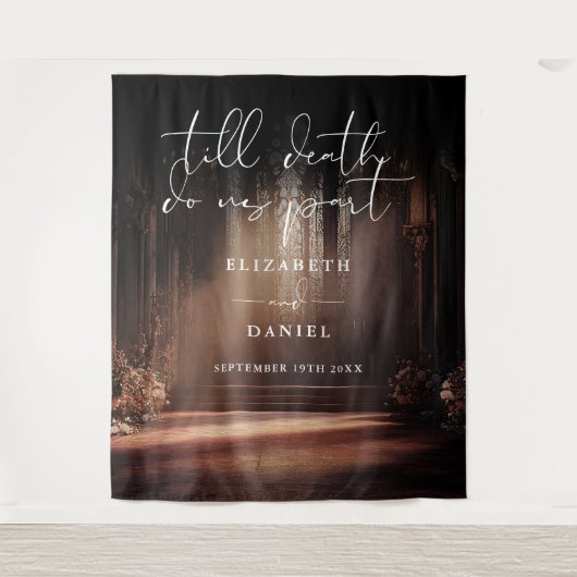 Tenture Fond de décor pour photo de mariage gothique jusqu (Devant)