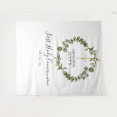 Tenture Fond de décor pour photo de première communion ave (Devant (Horizontal))