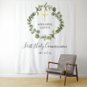 Tenture Fond de décor pour photo de première communion ave (En situation)