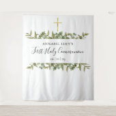 Tenture Fond de décor pour photo de première communion ave (Devant)