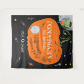 Tenture Fond de décor pour photo d'Halloween à l'aquarelle (Devant (Horizontal))