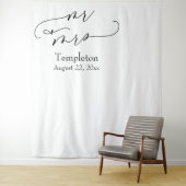 Tenture Fond de décor pour photo « Mr & Mrs Simple » align (En situation)