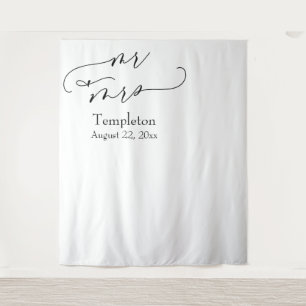 Tenture Fond de décor pour photo « Mr & Mrs Simple » align