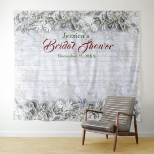 Tenture Fond de décor pour photobooth de mariage à feuilla