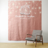 Tenture Fond de décor pour Photobooth de mariage Bocal en  (En situation)