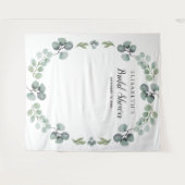Tenture Fond de décor pour photobooth de shower de mariage (Devant (Horizontal))