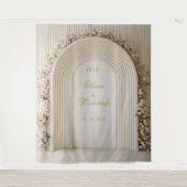 Tenture Fond de décor pour photomaton de mariage à arche f (Devant)