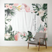 Tenture Fond de décor pour Photomaton de mariage aux flama (En situation (horizontale))