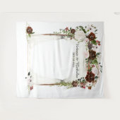 Tenture Fond de décor pour photomaton de mariage floral de (Devant (Horizontal))