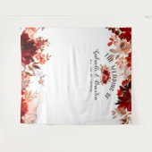 Tenture Fond de décor pour photomaton de mariage floral de (Devant (Horizontal))