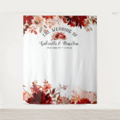 Tenture Fond de décor pour photomaton de mariage floral de (Devant)