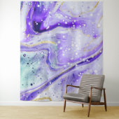 Tenture Fond de décor pour Photomaton Marbre Violet Tache  (En situation)