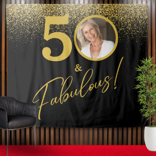 Tenture Fond de décor pour photos d'anniversaire : une éta