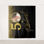 Tenture Fond de décor pour photos d'anniversaire : une éta (Devant)