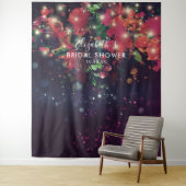 Tenture Fond de décor pour photos de Baby Shower avec fleu (En situation)