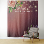 Tenture Fond de décor pour photos de Baby Shower avec fleu (En situation)