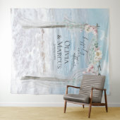 Tenture Fond de décor pour photos de mariage Floral Beach (En situation (horizontale))