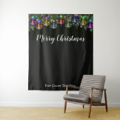 Tenture Fond de décor pour photos de vacances de Noël Tapi (En situation)