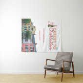 Tenture Fond de décor pour soirée de Bach "Tchin pour Char (En situation (horizontale))