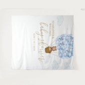 Tenture Fond de décor pour une Baby Shower avec un garçon  (Devant (Horizontal))