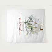 Tenture Fond de décor pour une baby shower de mariage d'au (Devant (Horizontal))