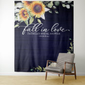 Tenture Fond de décor pour une fête de mariage champêtre a (En situation)