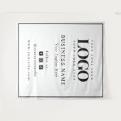 Tenture Fond de décor professionnel avec logo sur cadre no (Devant (Horizontal))