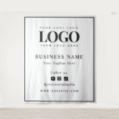 Tenture Fond de décor professionnel avec logo sur cadre no (Devant)