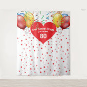 Tenture Fond de décoration de ballons pour 80 ans de Nana  (Devant)